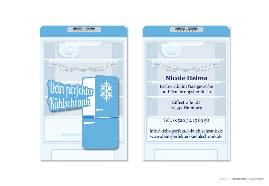 Nicole Helms / Dein perfekter Kühlschrank / Visitenkarte