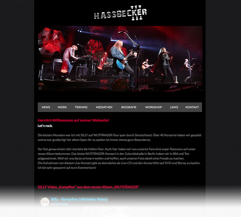 Webseite Uwe Hassbecker